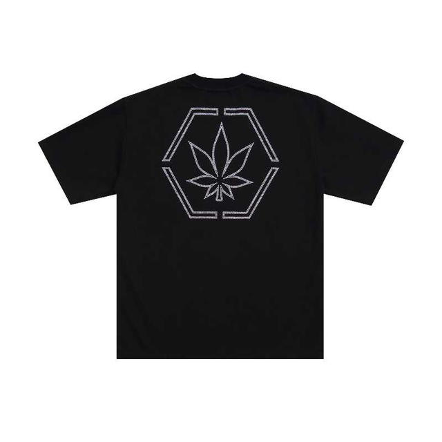 StonedandCo Stoned ATC Genetic Hexagon Rhinestone Tee Black - view 2