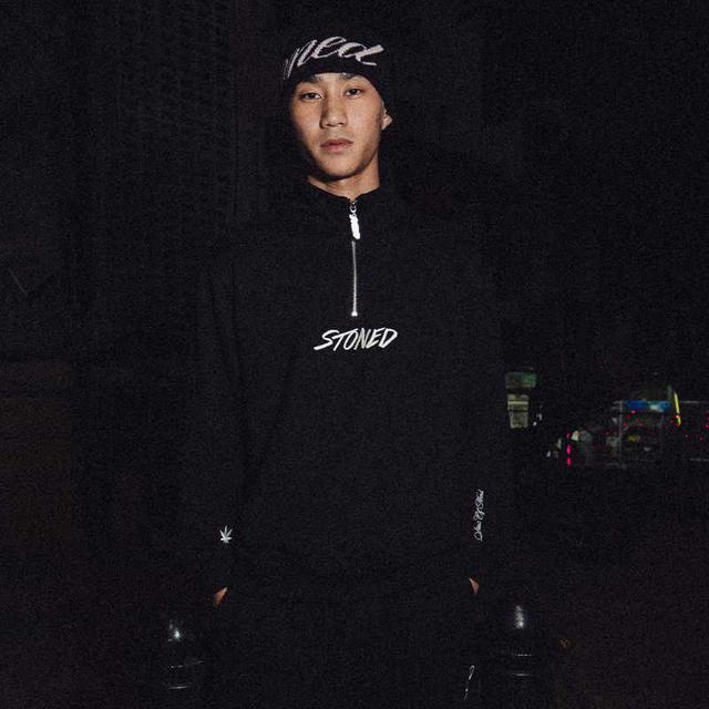 StonedandCo Stoned ATC Half  Zipper Sweatshirt Black - view 3