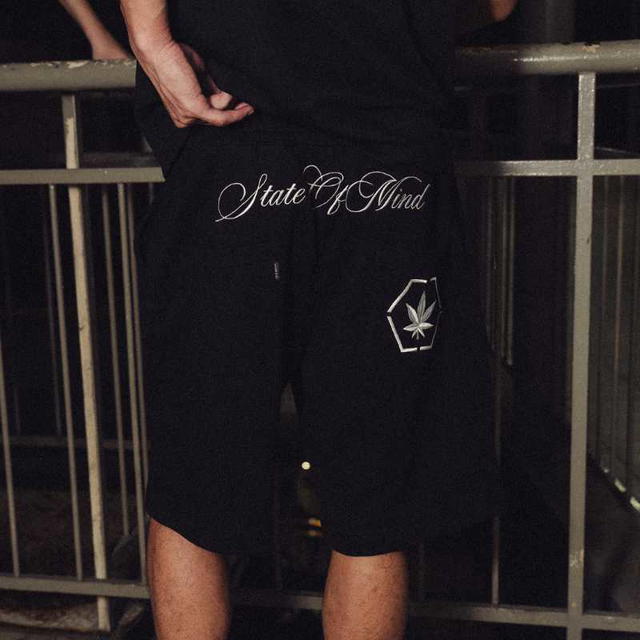 StonedandCo Stoned ATC Sweat Shorts Black - view 6