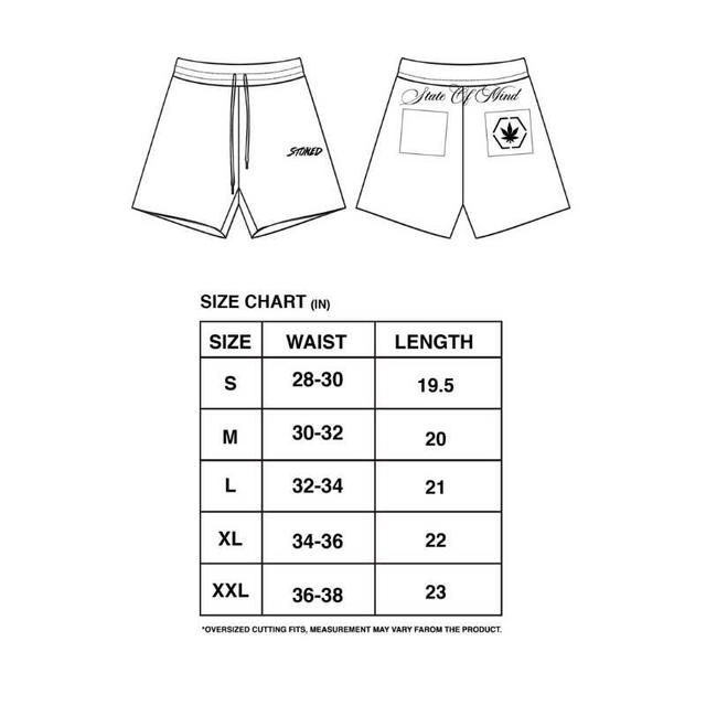 StonedandCo Stoned ATC Sweat Shorts Black - view 7