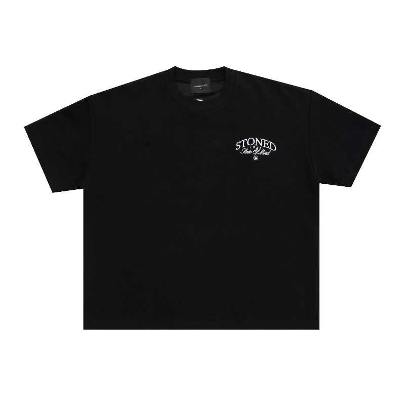 StonedandCo Stoned ATC Void Logo Boxy Tee Black