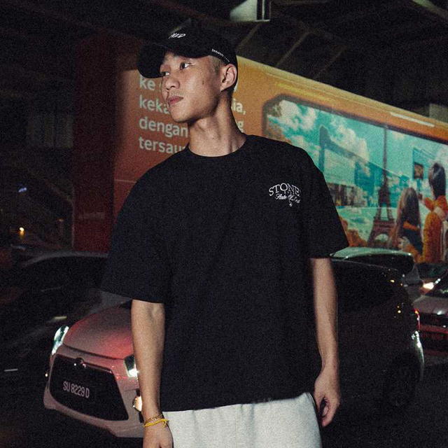 StonedandCo Stoned ATC Void Logo Boxy Tee Black - view 5
