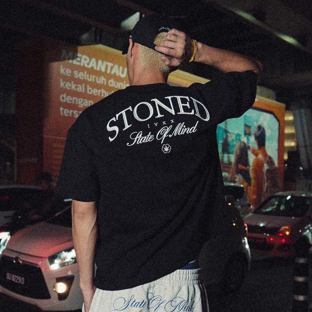 StonedandCo Stoned ATC Void Logo Boxy Tee Black - view 6