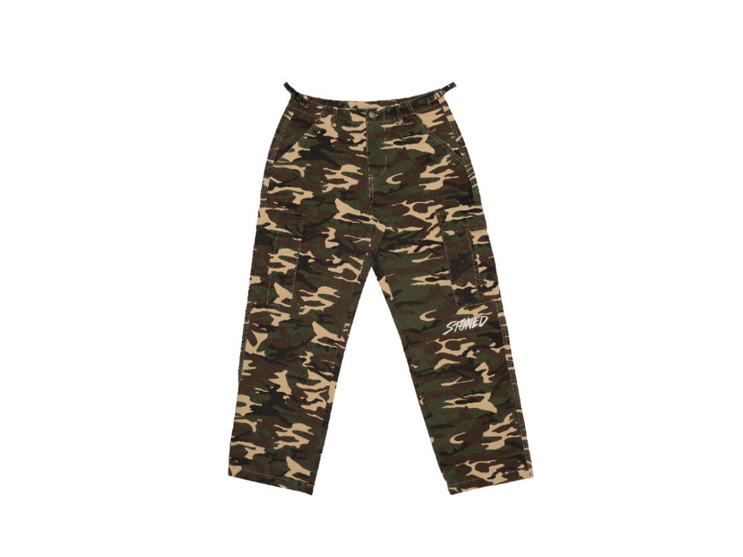 StonedandCo Stoned Blessed25 Military Cargo Pants