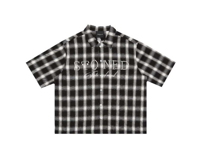 StonedandCo Stoned Blessed26 Pearl Flanel White Black - view 1