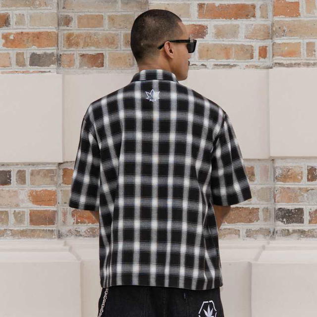 StonedandCo Stoned Blessed26 Pearl Flanel White Black - view 7