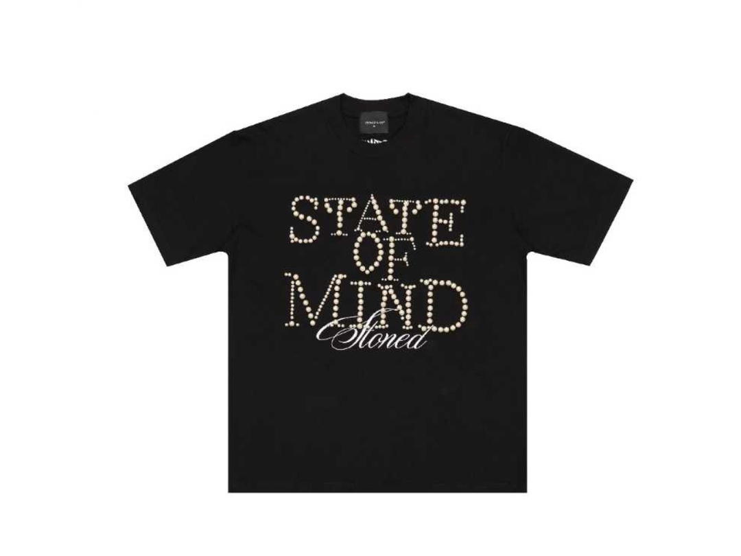 StonedandCo Stoned Blessed26 State Of Mind Tee Black
