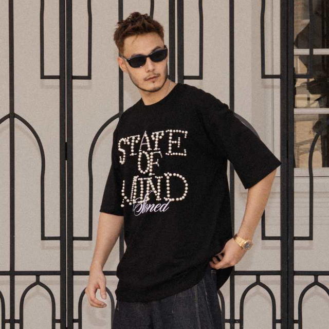 StonedandCo Stoned Blessed26 State Of Mind Tee Black - view 6