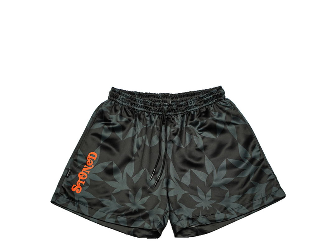 StonedandCo Stoned Dream : Satin Shorts Black