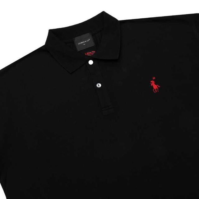 StonedandCo StonedandCo Dark Horse Classic Polo Black - view 3