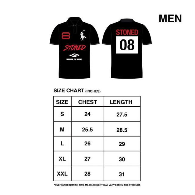 StonedandCo StonedandCo Dark horse Eight Men Polo Shirt Black - view 3