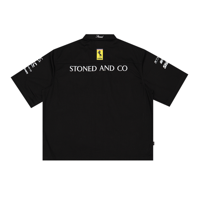 StonedandCo StonedandCo Dark Horse Motorsport Workshirt Black - view 2