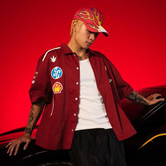 StonedandCo StonedandCo Dark Horse Motorsport Workshirt Red - view 4