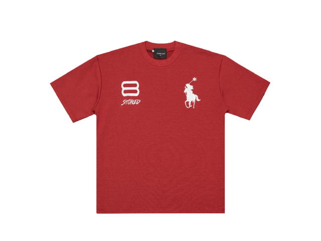 StonedandCo StonedandCo Dark Horse Polo Tshirt Red - view 1