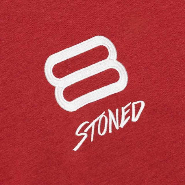 StonedandCo StonedandCo Dark Horse Polo Tshirt Red - view 5