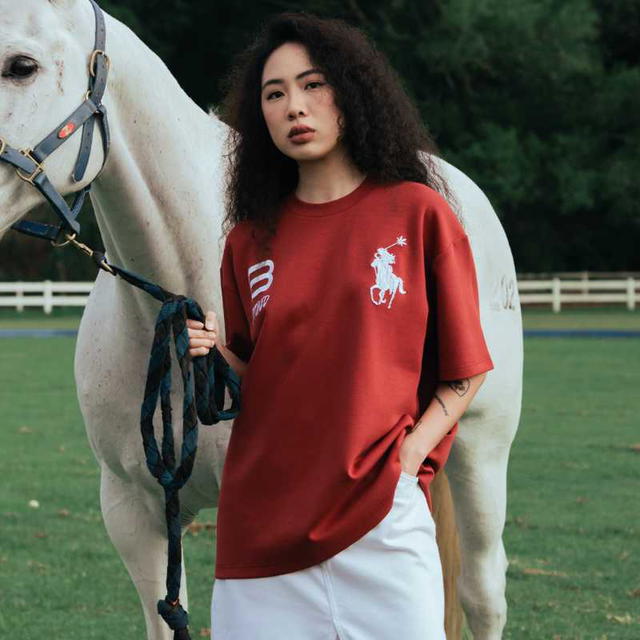 StonedandCo StonedandCo Dark Horse Polo Tshirt Red - view 7