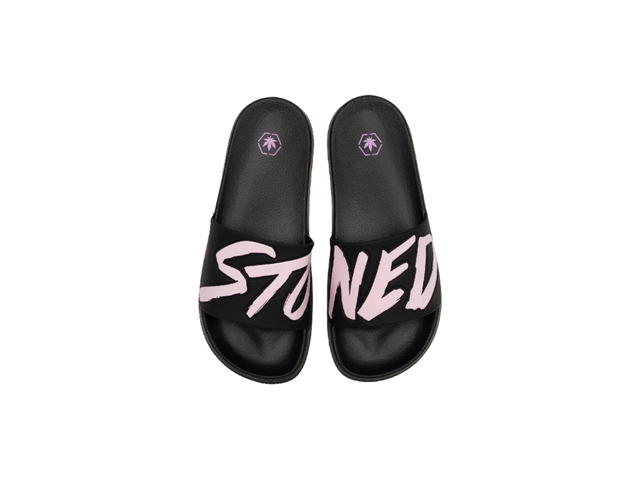 StonedandCo StonedandCo Logo Sandals Black Pink - view 1