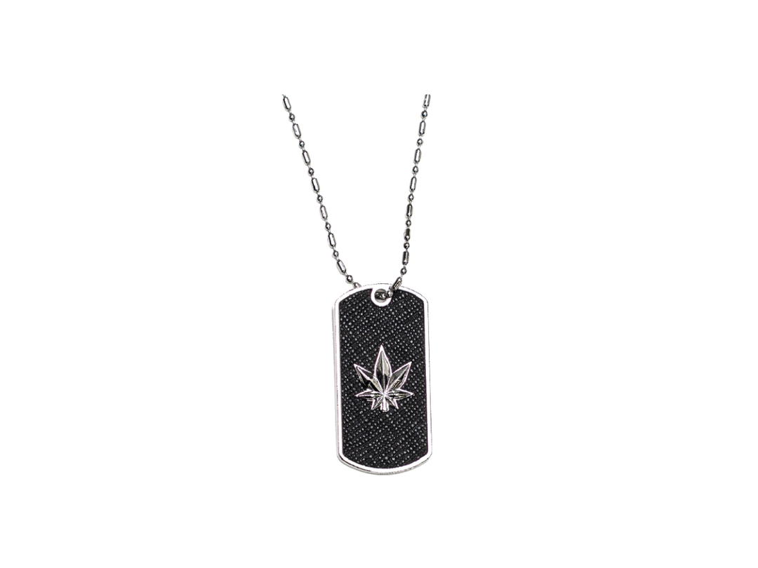 StonedandCo StonedandCo Military Tag Necklace Silver
