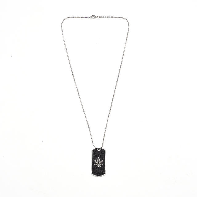 StonedandCo StonedandCo Military Tag Necklace Silver - view 2