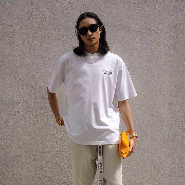 StonedandCo StonedandCo Originals Basic Logo Tee White - view 3