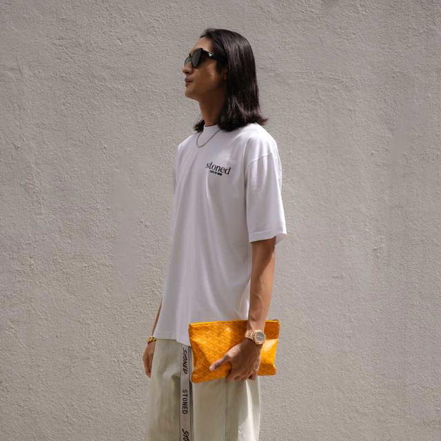 StonedandCo StonedandCo Originals Basic Logo Tee White - view 4