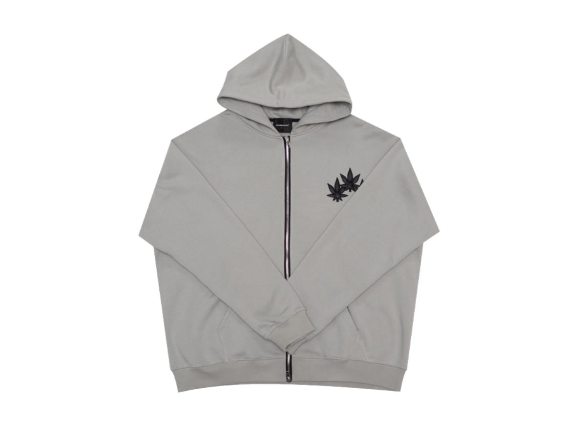 StonedandCo StonedandCo WBB25 : Triplet Maple Hoodie Grey