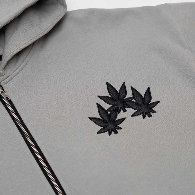 StonedandCo StonedandCo WBB25 : Triplet Maple Hoodie Grey - view 3