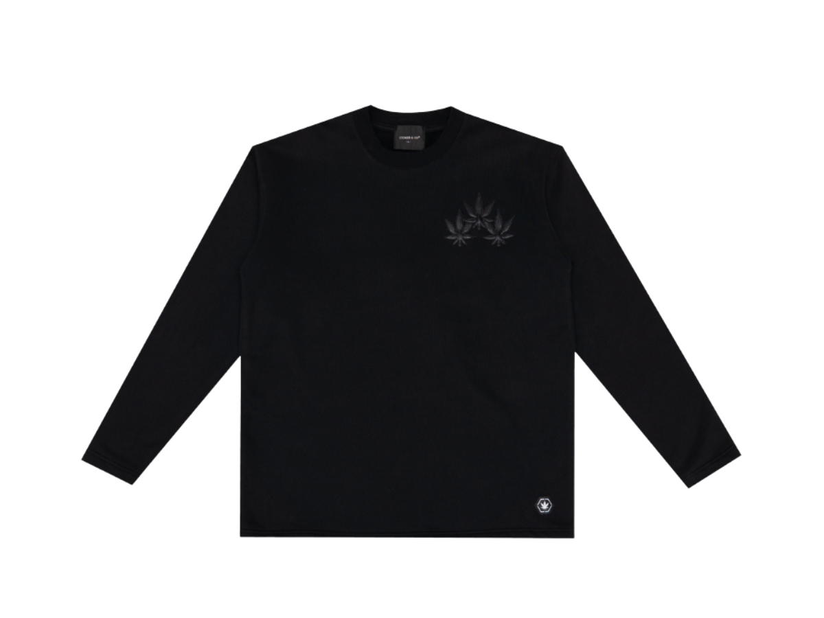 StonedandCo StonedandCo WBB25 : Triplet Maple Sweater Black