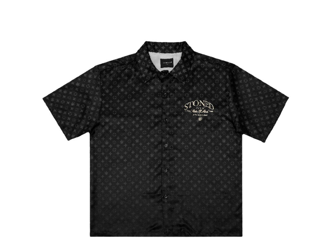 StonedandCo Void : Monogram Revere Shirt Black