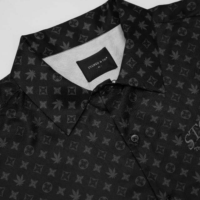 StonedandCo Void : Monogram Revere Shirt Black - view 3