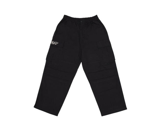 StonedandCo Void : Wide Fit Cargo Pants Black - view 1