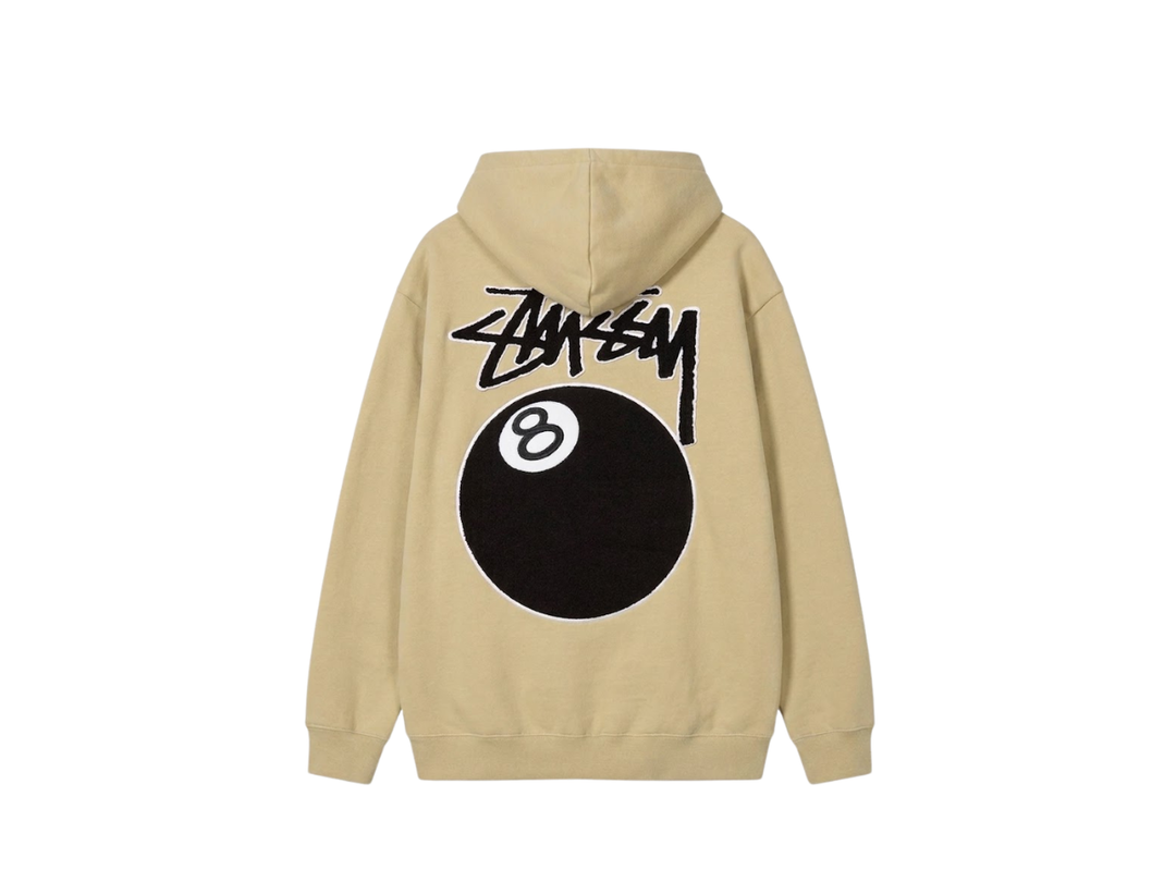 Stussy Stussy 8 Ball Chenille Hoodie Khaki