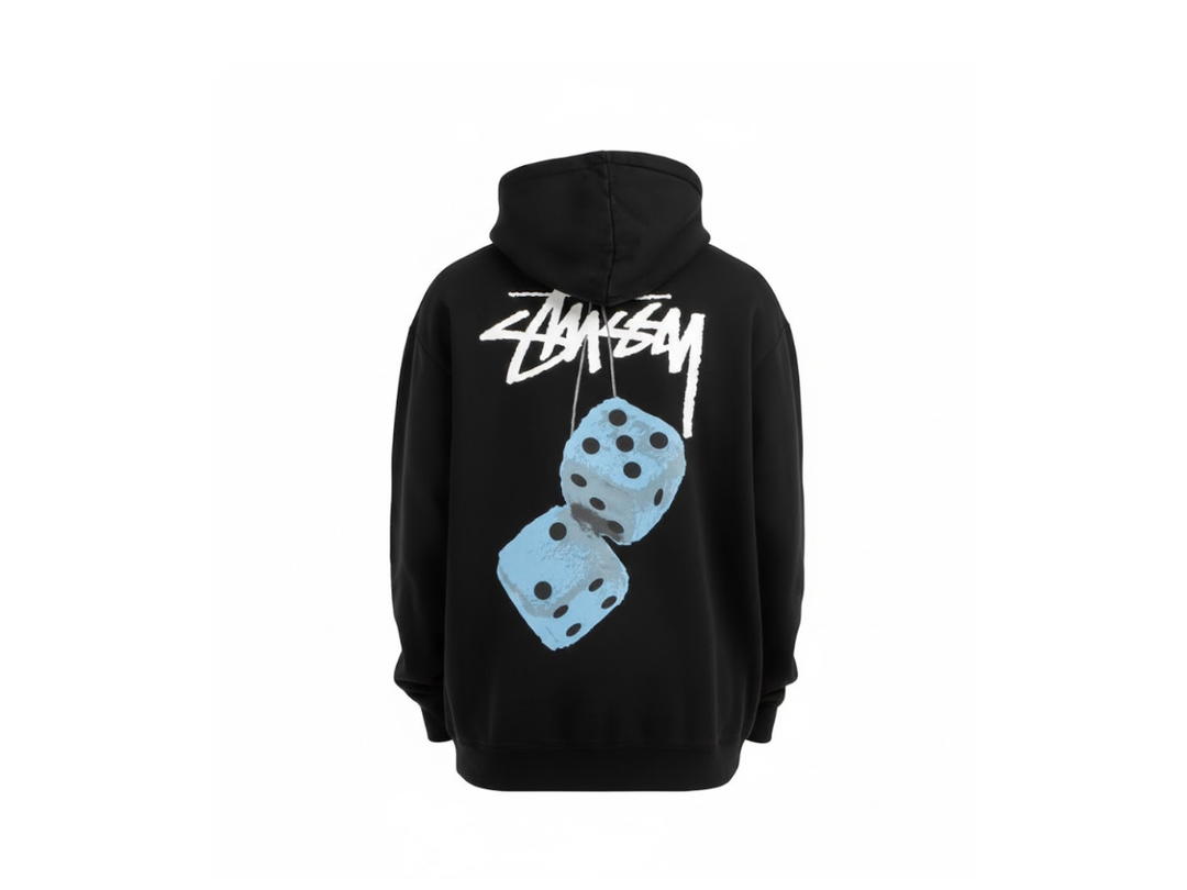 Stussy Stussy Fuzzy Dice Fleech Hoody Black
