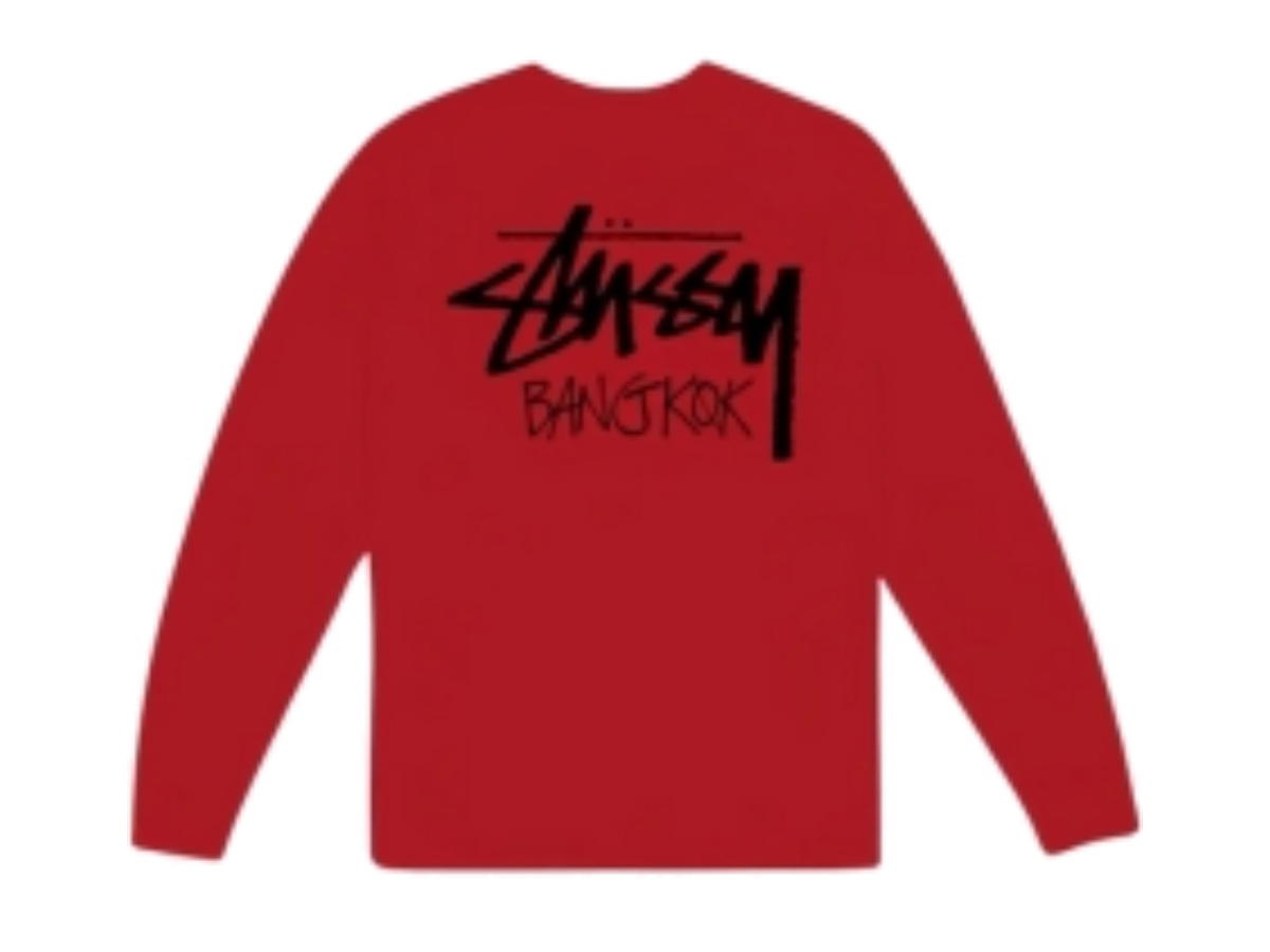 Stussy Stussy Exclusive Bangkok Chapter L/S Tee Red