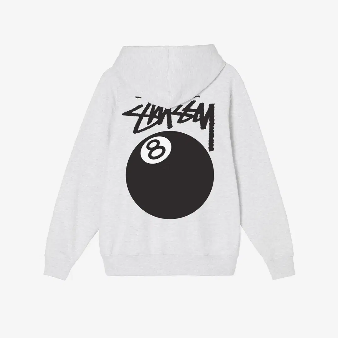 Stussy Stussy 8 Ball Hoodie Ash Heather - 21FW