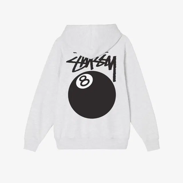 Stussy Stussy 8 Ball Hoodie Ash Heather - 21FW - view 1