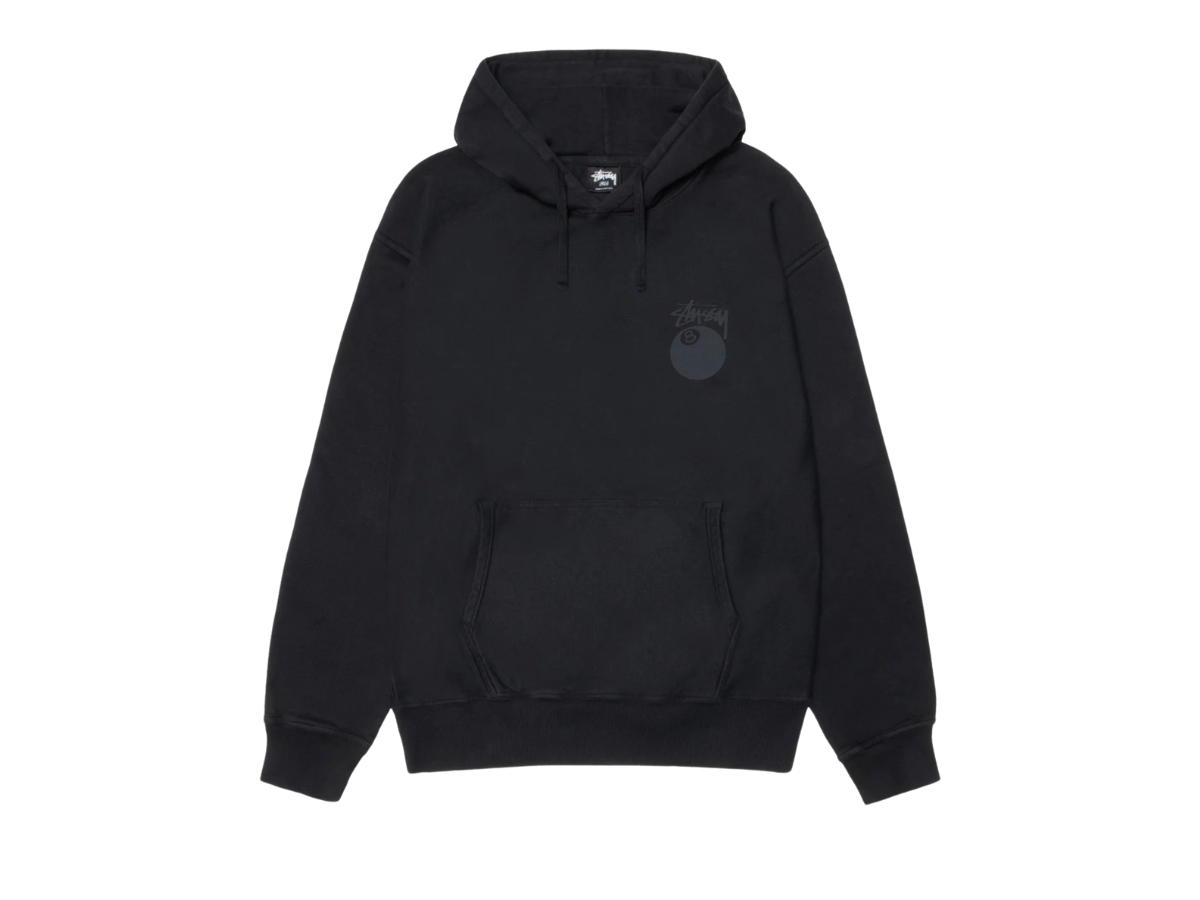 Stussy Stussy 8 Ball Hoodie Pigment Dyed Black