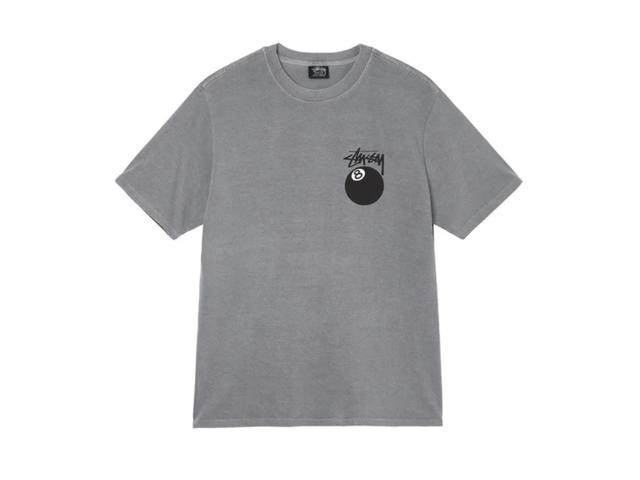Stussy Stussy 8 Ball Pigment Dyed T-Shirt Grey - view 1