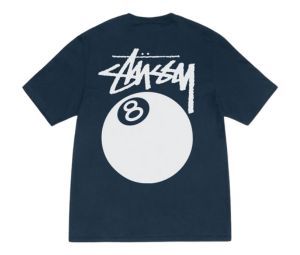 Buy Stussy 8 Ball Tee Navy at Sasom – Authentic and Ready to Ship