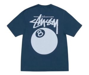 Buy Stussy 8 Ball Tee Pigment Dyed Navy at Sasom – Authentic and Ready to Ship
