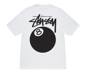 Buy Stussy 8 Ball Tee White at Sasom – Authentic and Ready to Ship