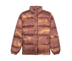 STUSSY AURORA PUFFER JACKET Brown
