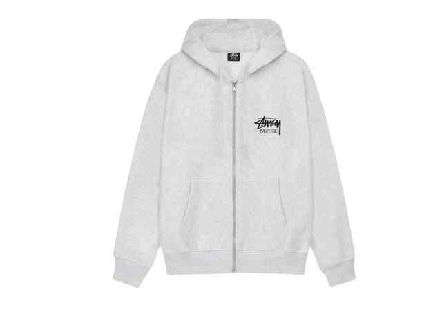 Stussy Stussy Bangkok Zip Hoodie Ash Heather - view 1
