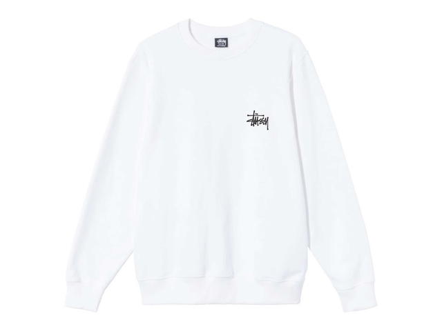 Stussy Stussy Basic Crew Neck Sweatshirt White - view 2