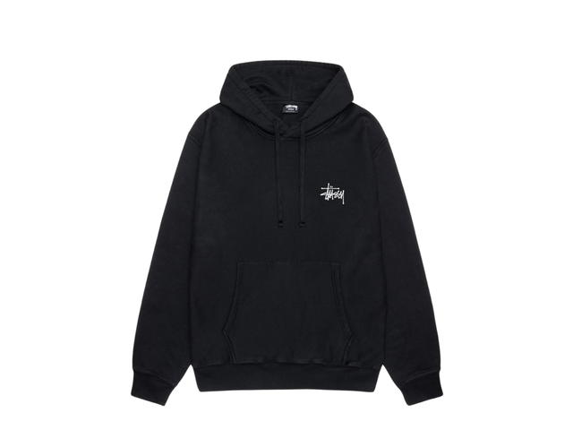 Stussy Stussy Basic Hoodie Pigment Dyed Black SS23 - view 1
