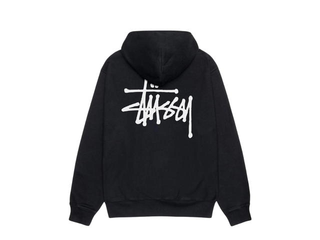 Stussy Stussy Basic Hoodie Pigment Dyed Black SS23 - view 2