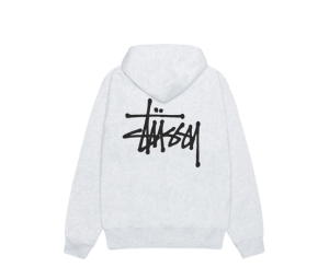 Buy Stussy Basic Stüssy Hoodie Ash Heather 2024 at Sasom – Authentic and Ready to Ship
