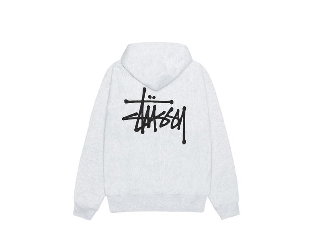Stussy Stussy Basic Stüssy Hoodie Ash Heather 2024 - view 1