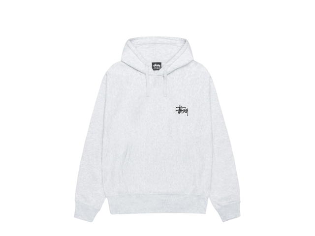 Stussy Stussy Basic Stüssy Hoodie Ash Heather 2024 - view 2