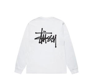 Buy Stussy Basic Stüssy LS Tee White at Sasom – Authentic and Ready to Ship